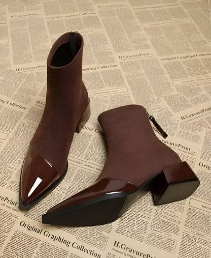 Women's Block-Heel Winter Ankle Booties