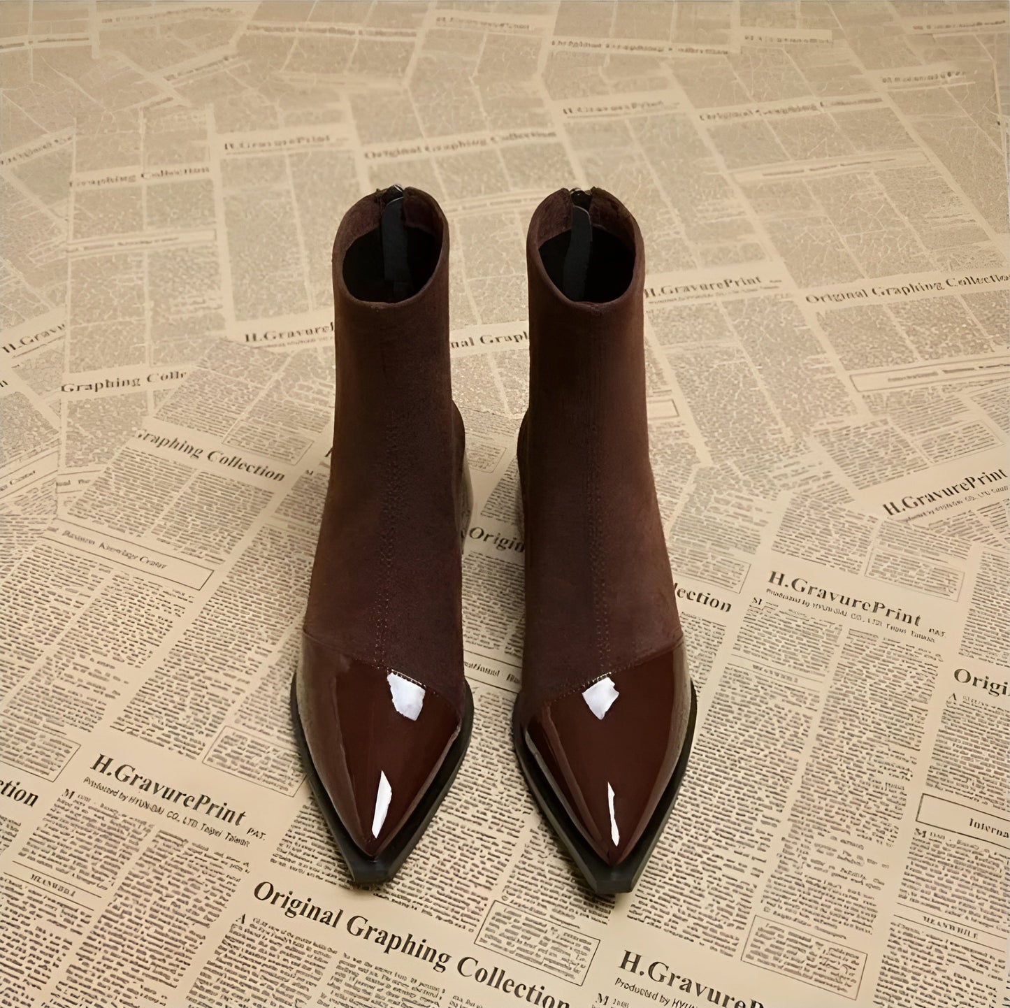 Women's Block-Heel Winter Ankle Booties