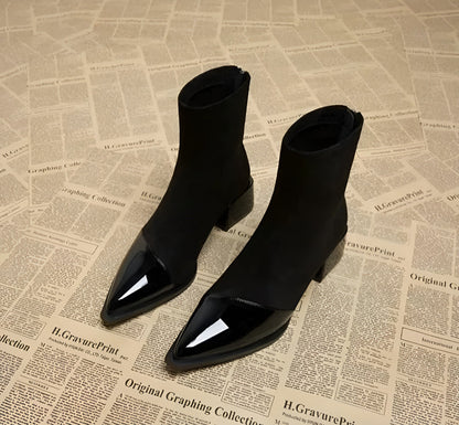 Women's Block-Heel Winter Ankle Booties