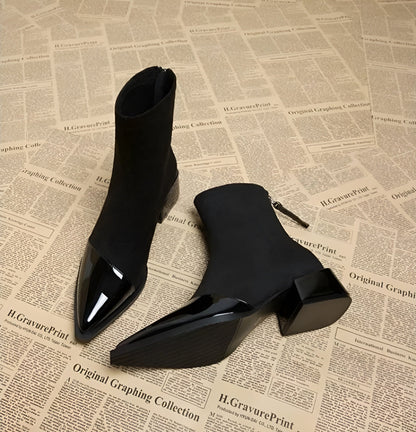 Women's Block-Heel Winter Ankle Booties