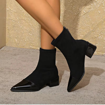 Women's Block-Heel Winter Ankle Booties