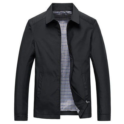 Men's Minimalist Zip-Up Casual Jacket