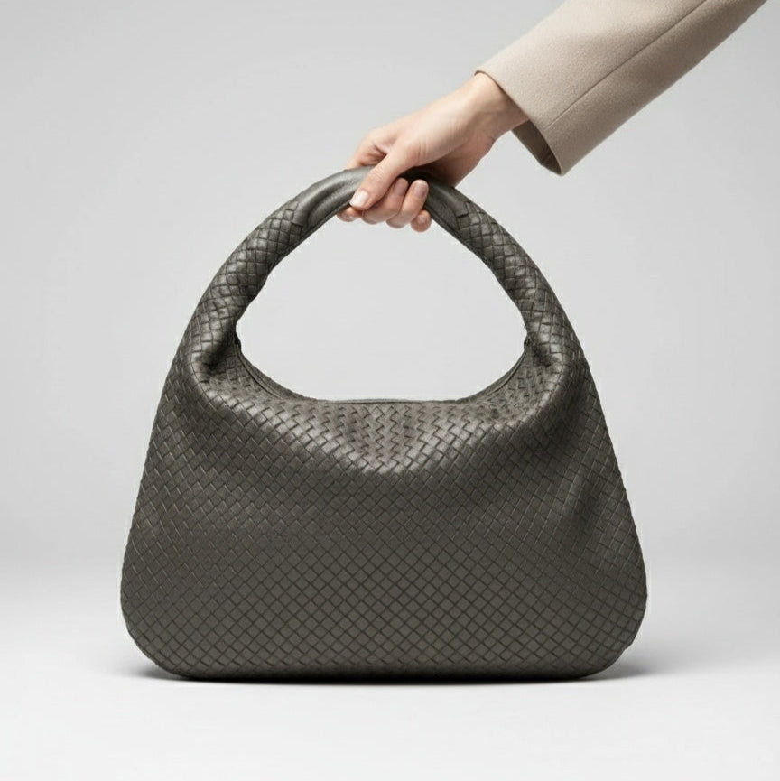 Women's Handcrafted Woven Leather Handbag