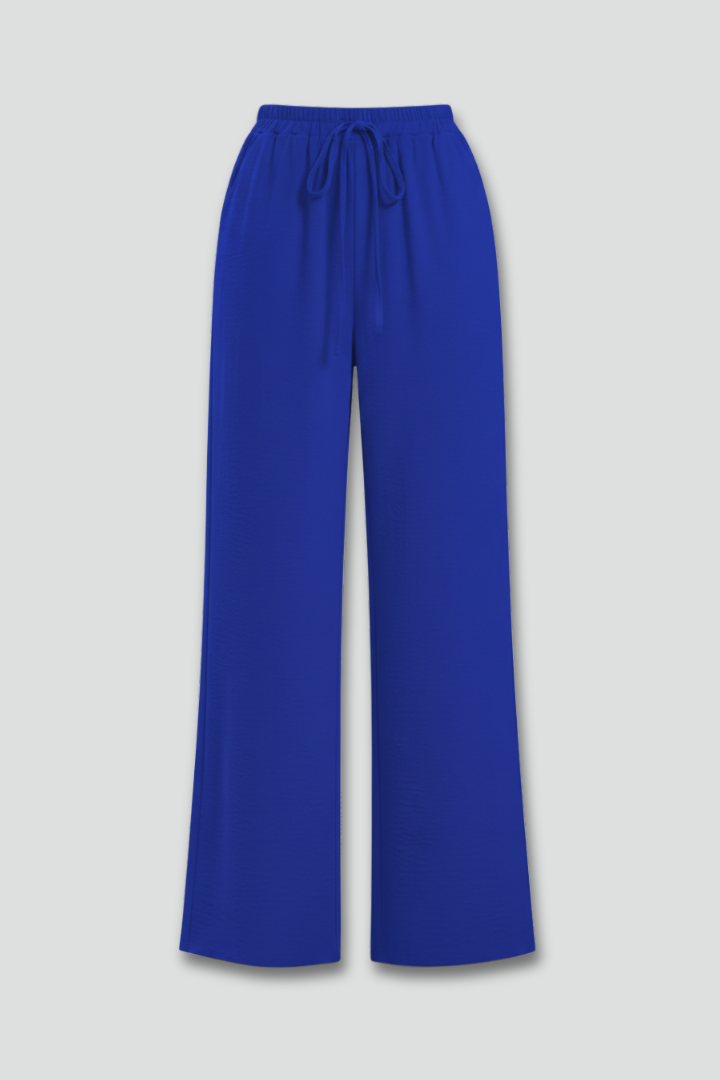 Women's Drawstring Palazzo Pants with Side Pockets