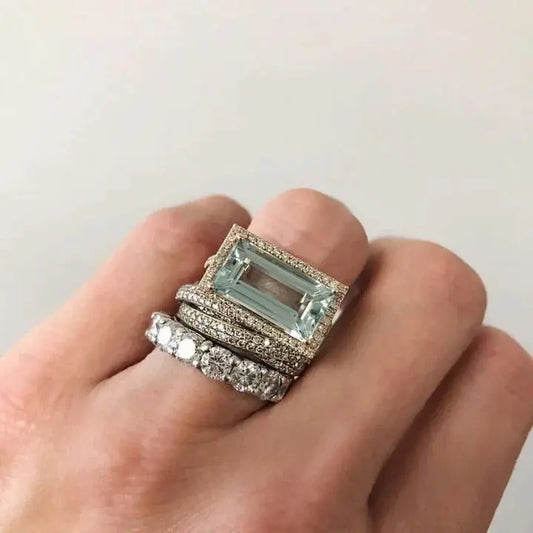 Women's Timeless Vintage Silver Ring with Turquoise