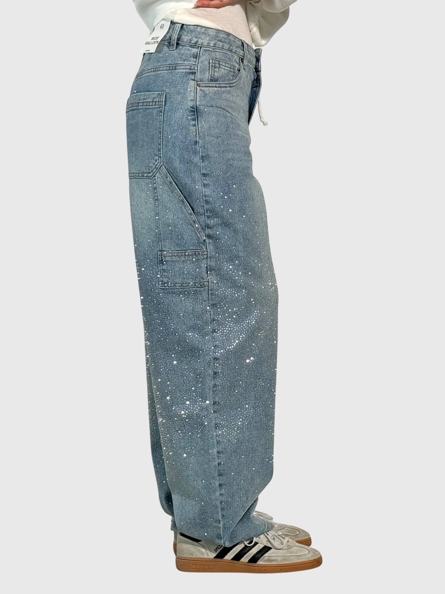 Women's Rhinestone Embellished Jeans
