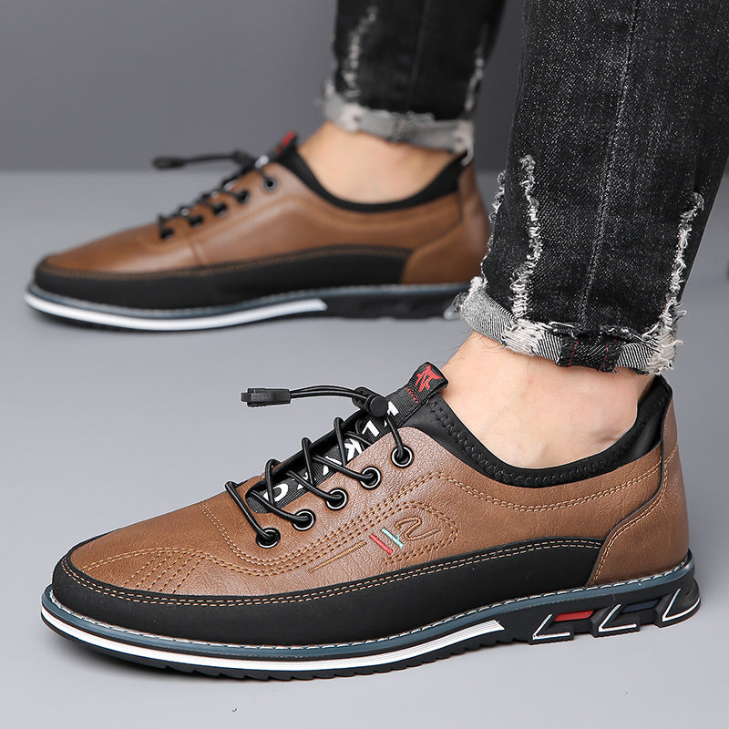 Men's Classic Vegan Leather Lace-Up Oxford Shoes