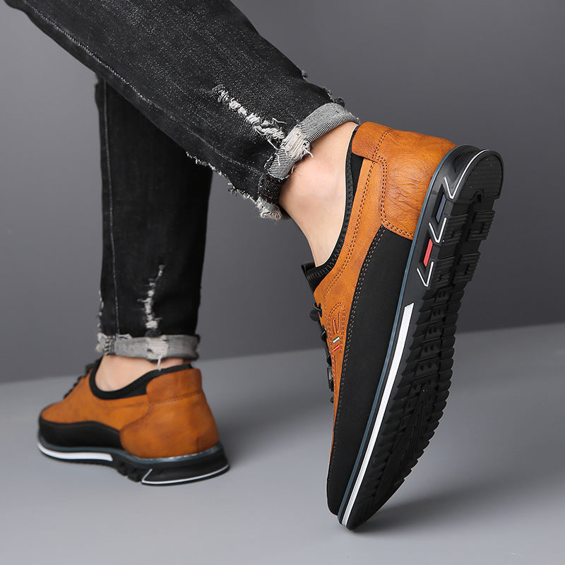 Men's Classic Vegan Leather Lace-Up Oxford Shoes
