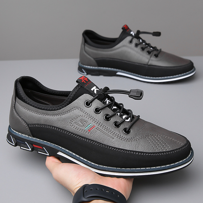 Men's Classic Vegan Leather Lace-Up Oxford Shoes