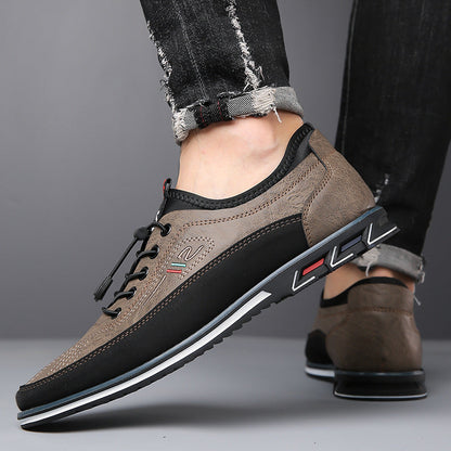 Men's Classic Vegan Leather Lace-Up Oxford Shoes