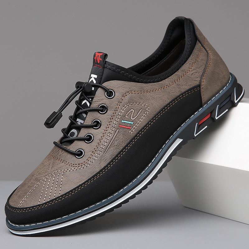 Men's Classic Vegan Leather Lace-Up Oxford Shoes