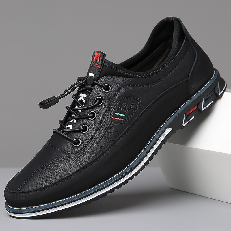 Men's Classic Vegan Leather Lace-Up Oxford Shoes
