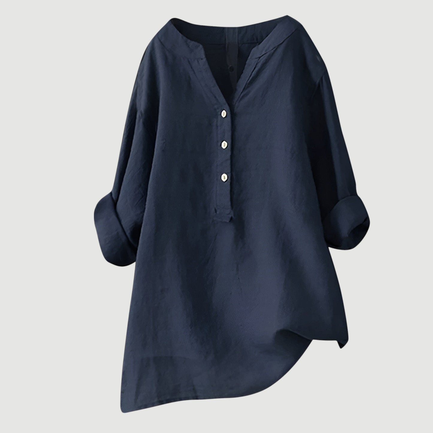 Relaxed-Fit Button-Up Shirt for Women