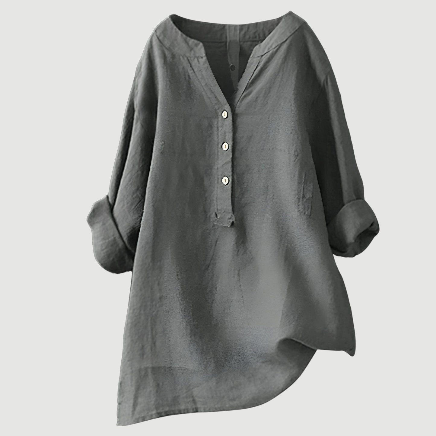 Relaxed-Fit Button-Up Shirt for Women