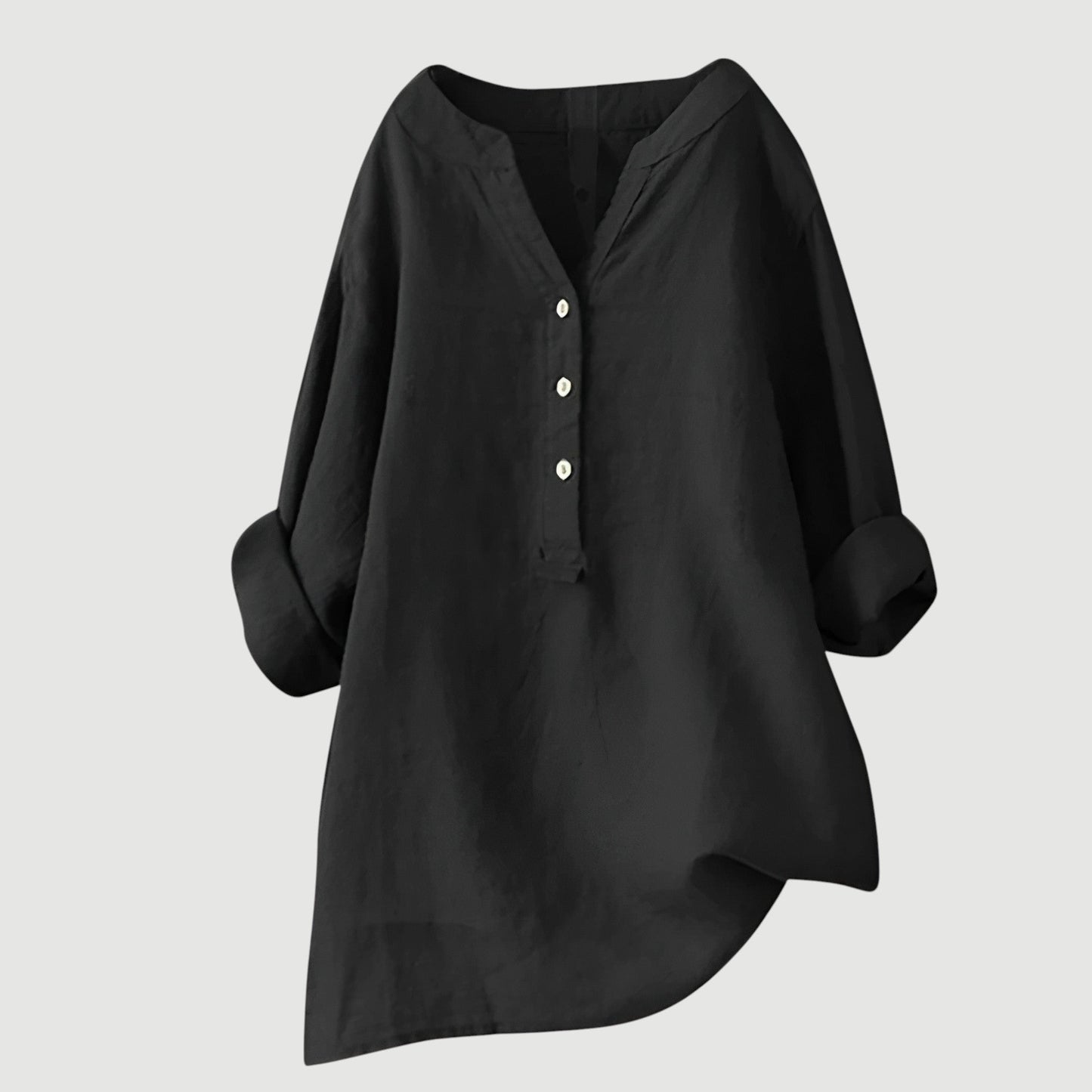 Relaxed-Fit Button-Up Shirt for Women