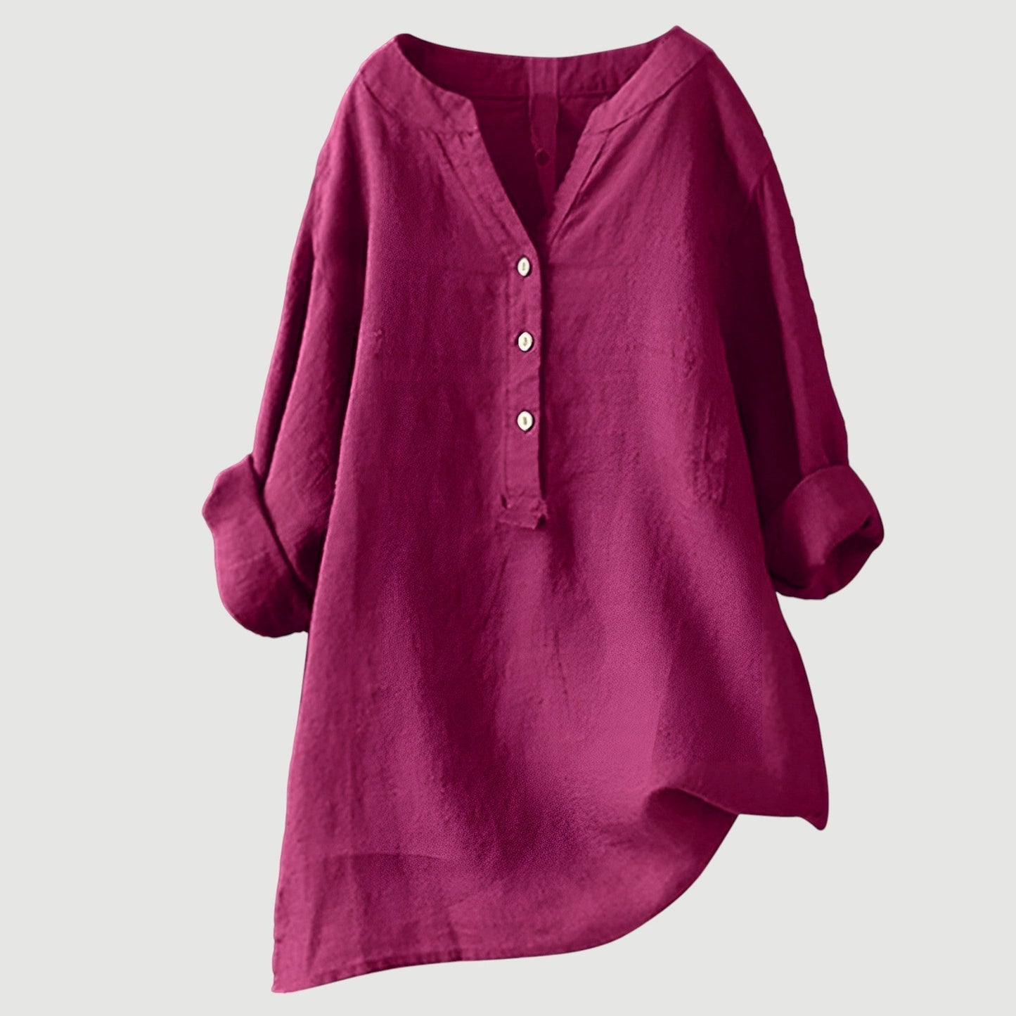 Relaxed-Fit Button-Up Shirt for Women