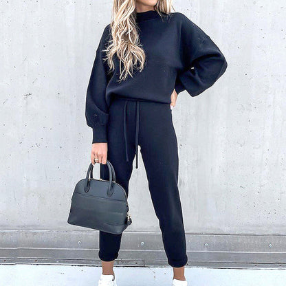 Women's Loose-Fitting Two-Piece Loungewear Set