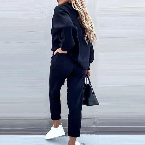 Women's Loose-Fitting Two-Piece Loungewear Set