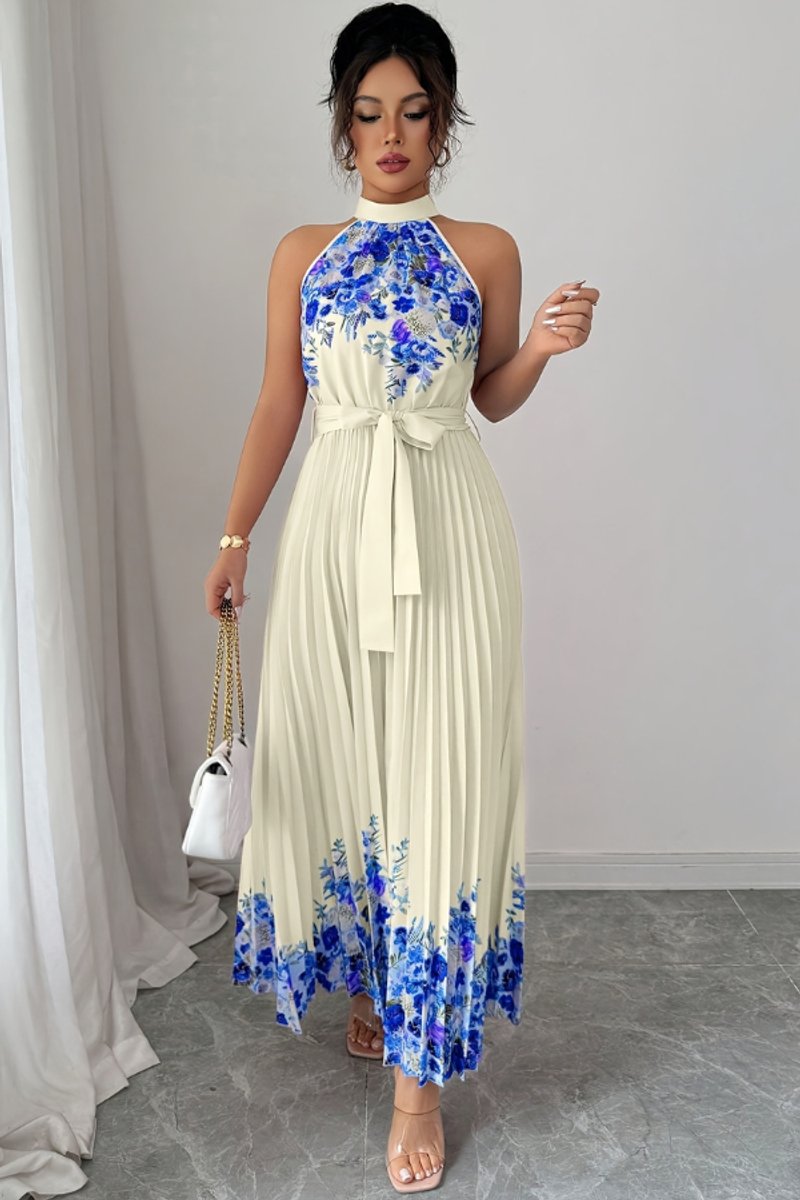 Blue Floral Print / XL