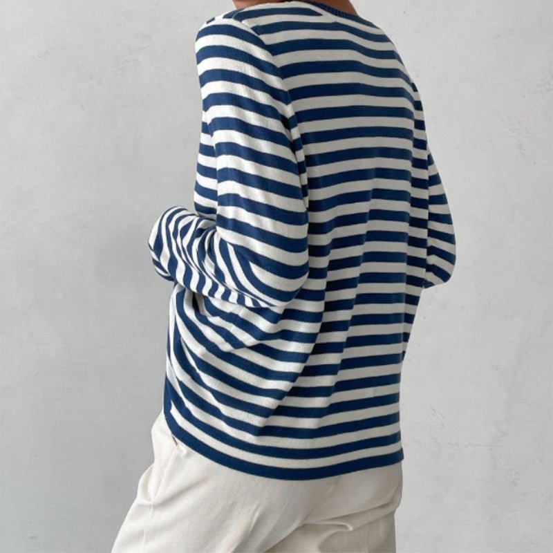 Women's Long-Sleeve Striped T-Shirt