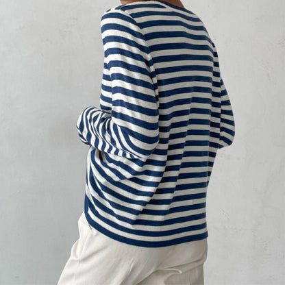 Women's Long-Sleeve Striped T-Shirt