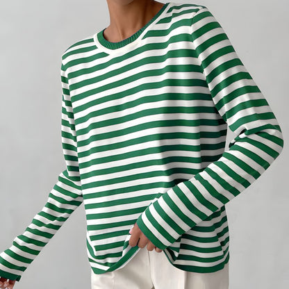 Women's Long-Sleeve Striped T-Shirt
