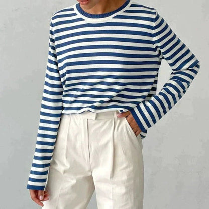 Women's Long-Sleeve Striped T-Shirt