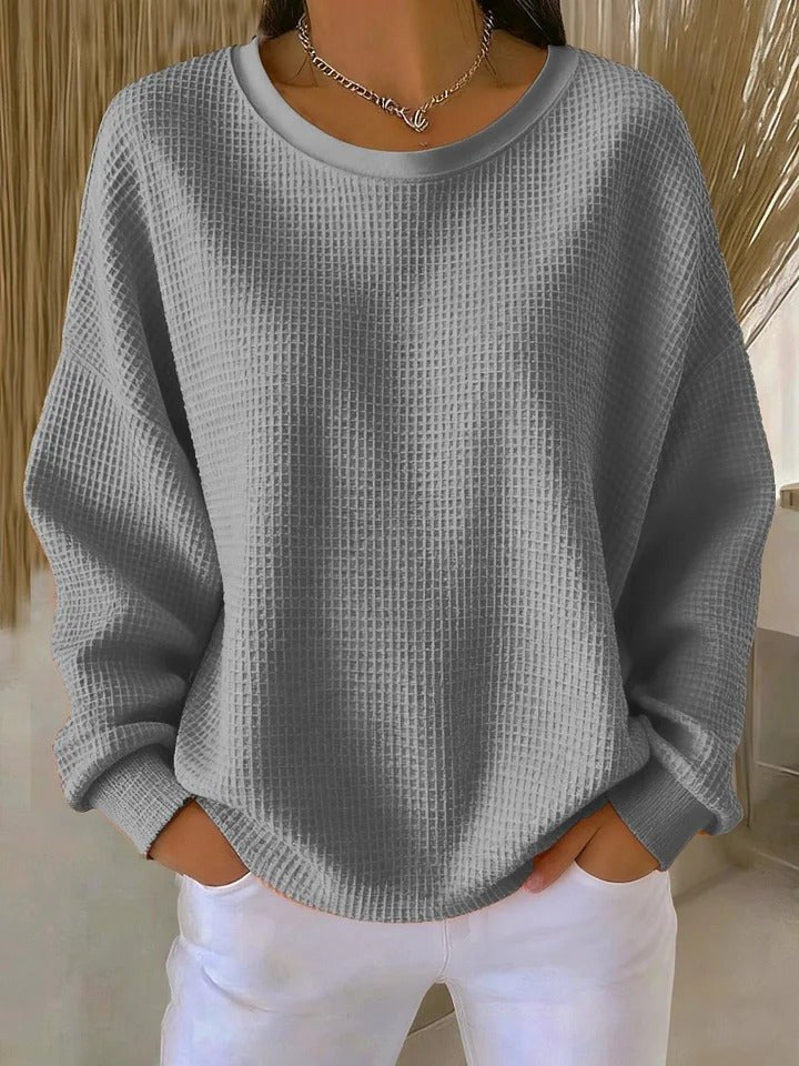 Women's Relaxed-Fit Textured Knit Sweater