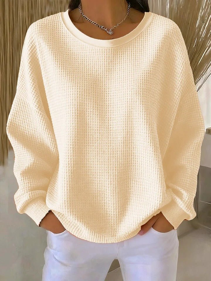 Women's Relaxed-Fit Textured Knit Sweater