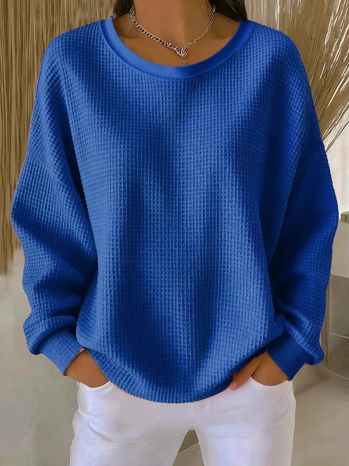 Women's Relaxed-Fit Textured Knit Sweater