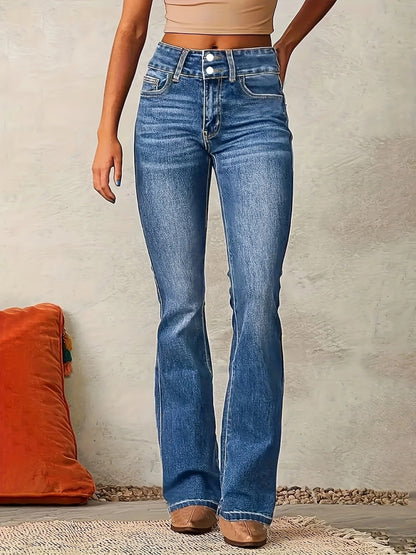 Women's Sculpting Fit High-Rise Flared Jeans