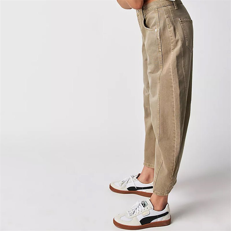 Women's Relaxed-Fit High-Waisted Wide-Leg Barrel Jeans