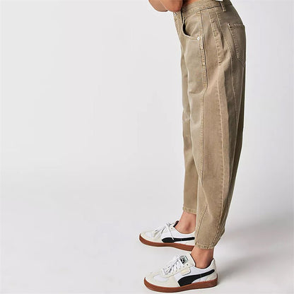 Women's Relaxed-Fit High-Waisted Wide-Leg Barrel Jeans