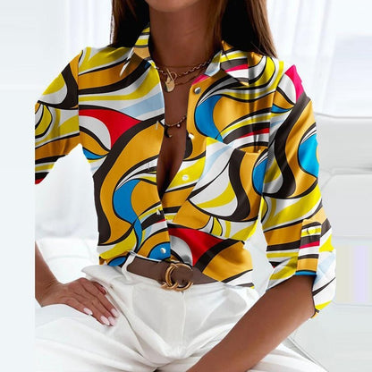 Women's Classic-Collar Polyester Shirt