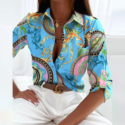 Women's Classic-Collar Polyester Shirt