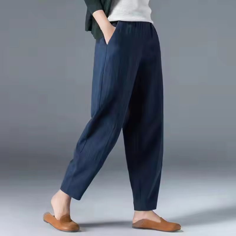 Women's Lightweight Elastic-Waist Summer Trousers