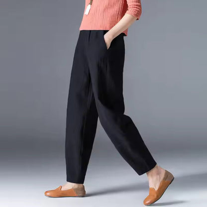 Women's Lightweight Elastic-Waist Summer Trousers