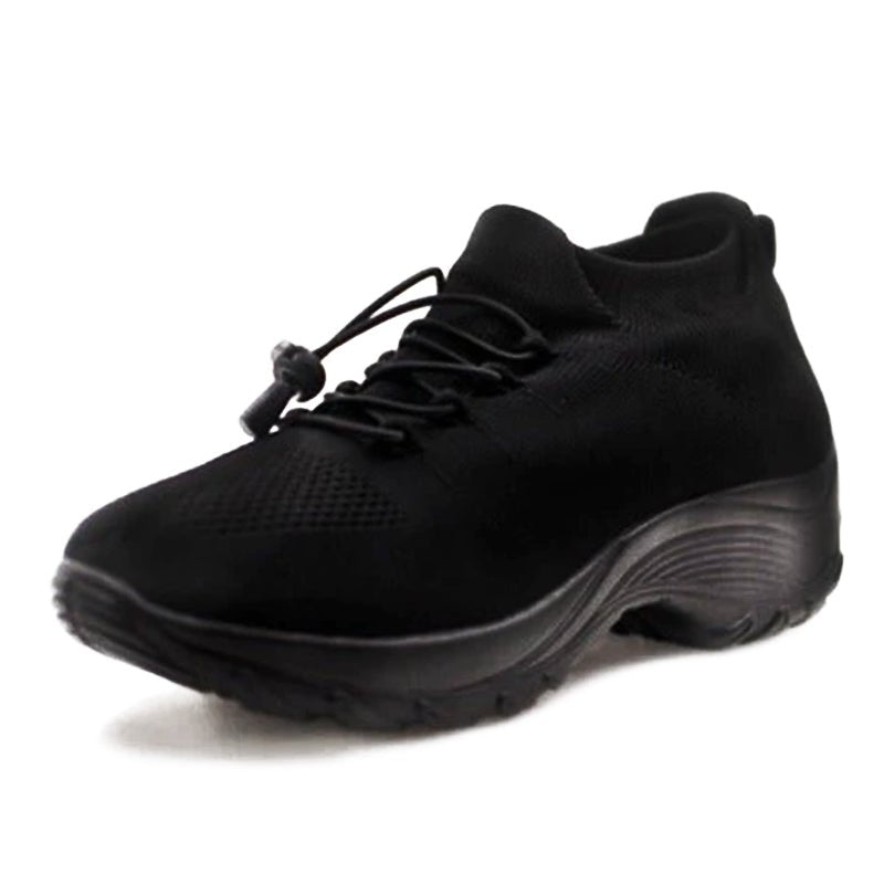 Women's Padded Platform Orthopedic Lace-Up Sneakers