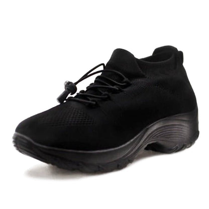 Women's Padded Platform Orthopedic Lace-Up Sneakers