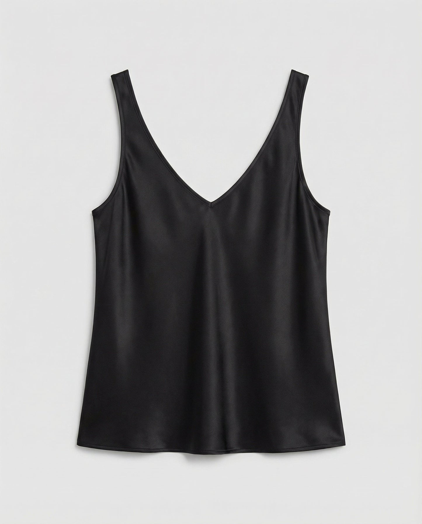 Women's Wide-Strap Satin V-Neck Camisole