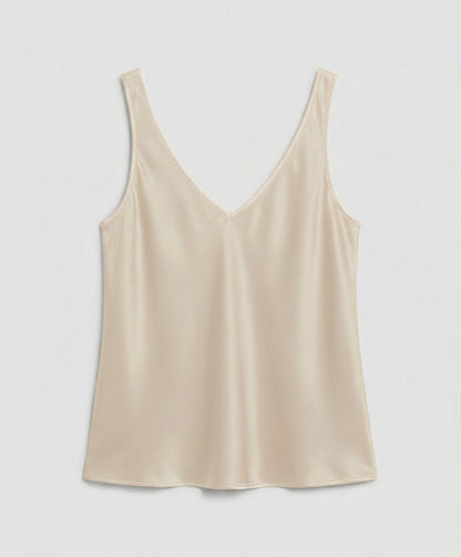 Women's Wide-Strap Satin V-Neck Camisole