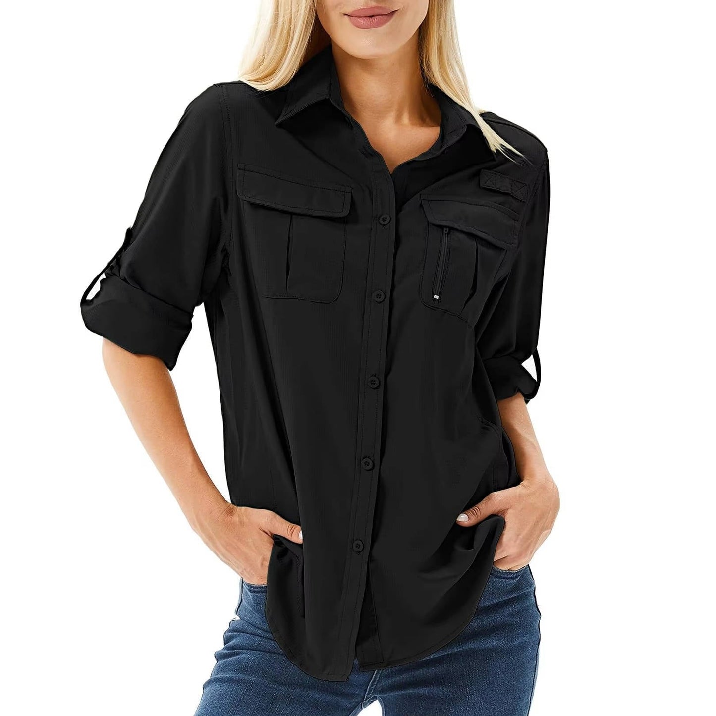 Women's UPF 50 Long-Sleeve Outdoor Hiking Shirt