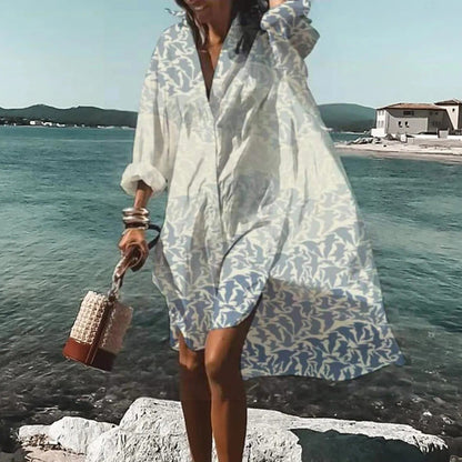 Everyday Summer Button-Down Shirt Dress for Women
