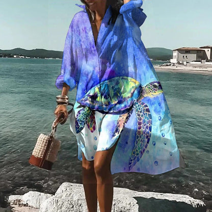 Everyday Summer Button-Down Shirt Dress for Women