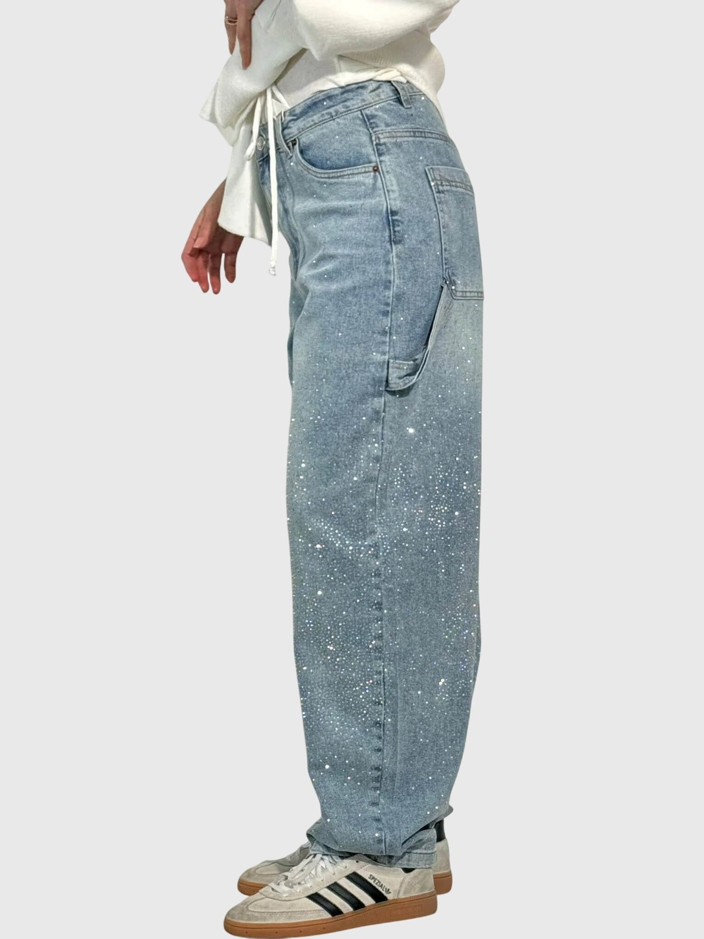 Women's Rhinestone Embellished Jeans