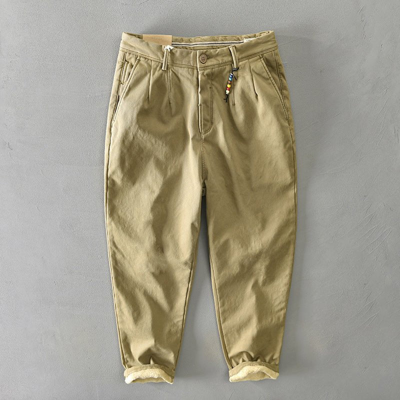 Men's Casual Tapered Chino Trousers