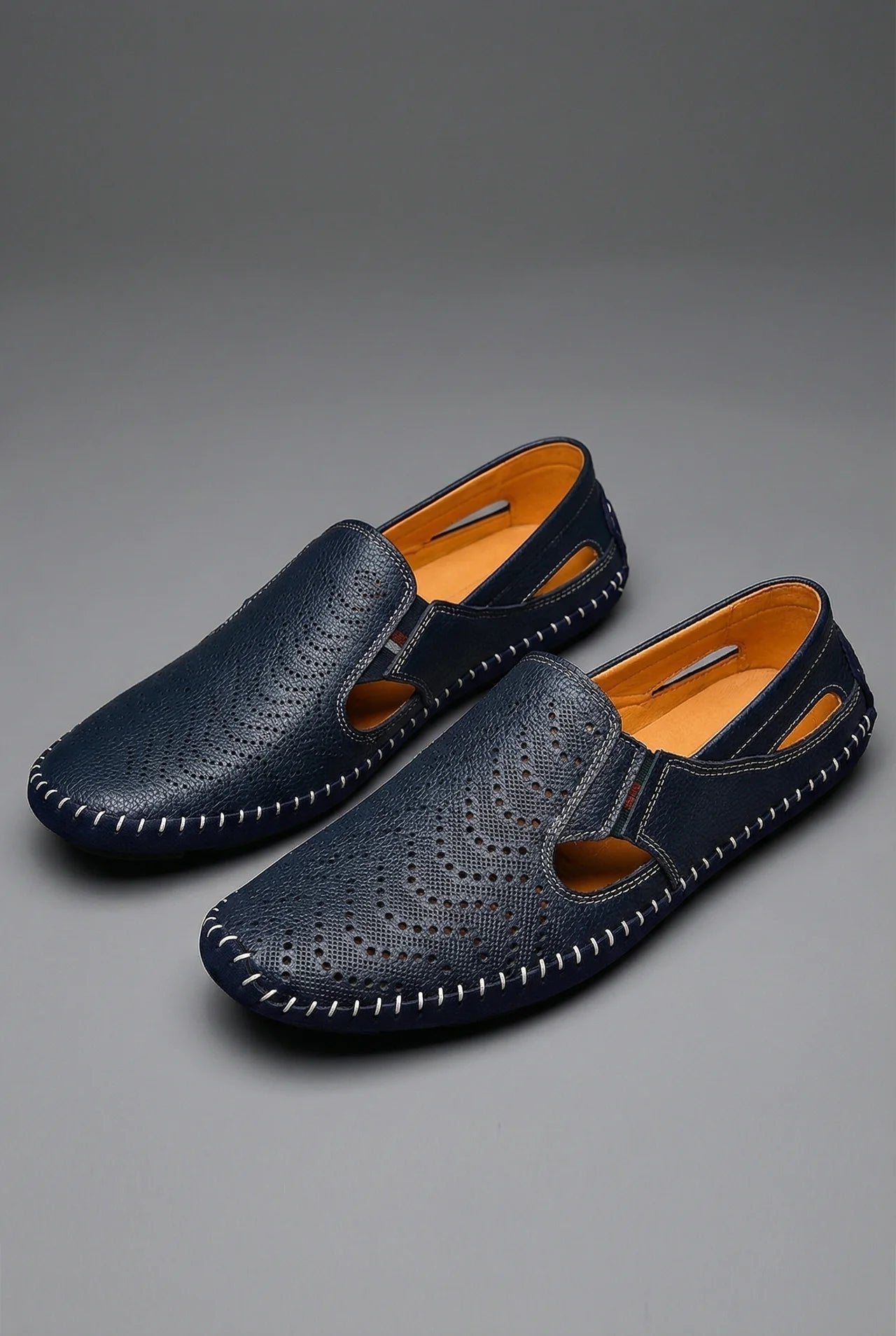 Men's Breathable Perforated Slip-On Summer Loafers