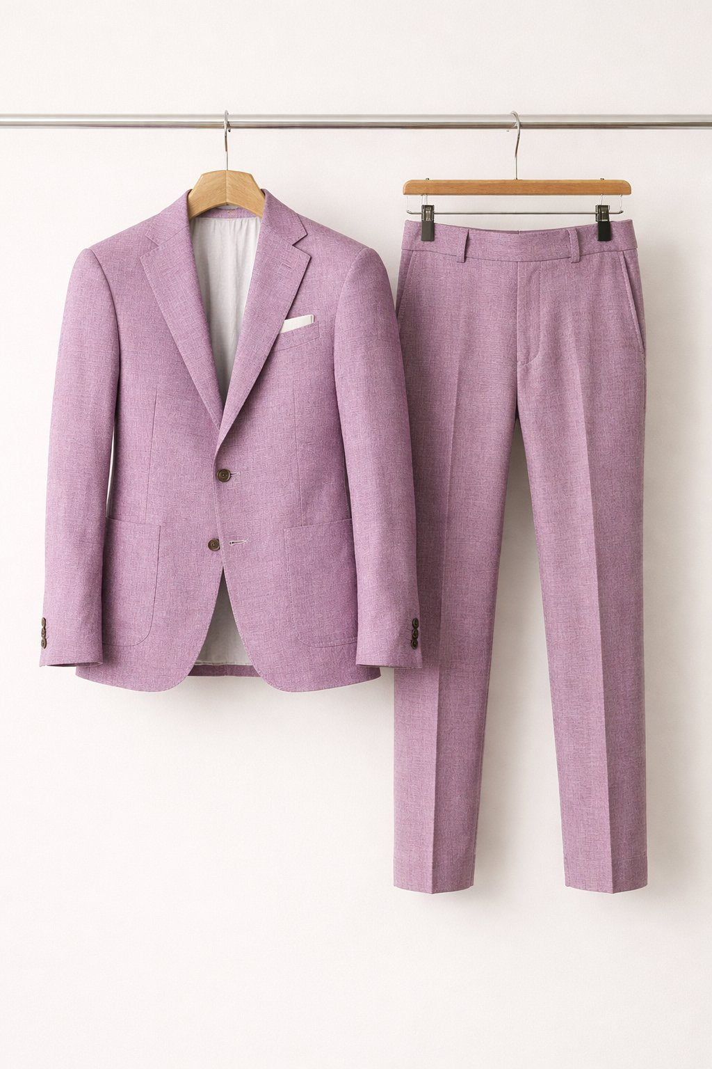 Men's Slate Blue Slim-Fit 2-Piece Formal Suit
