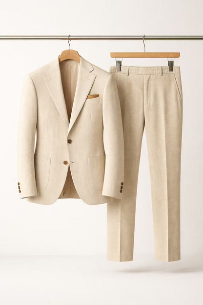 Men's Slate Blue Slim-Fit 2-Piece Formal Suit