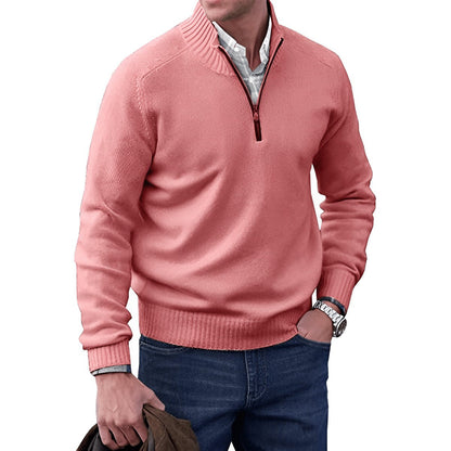 Men's Classic-Fit Quarter-Zip Knit Pullover Sweater